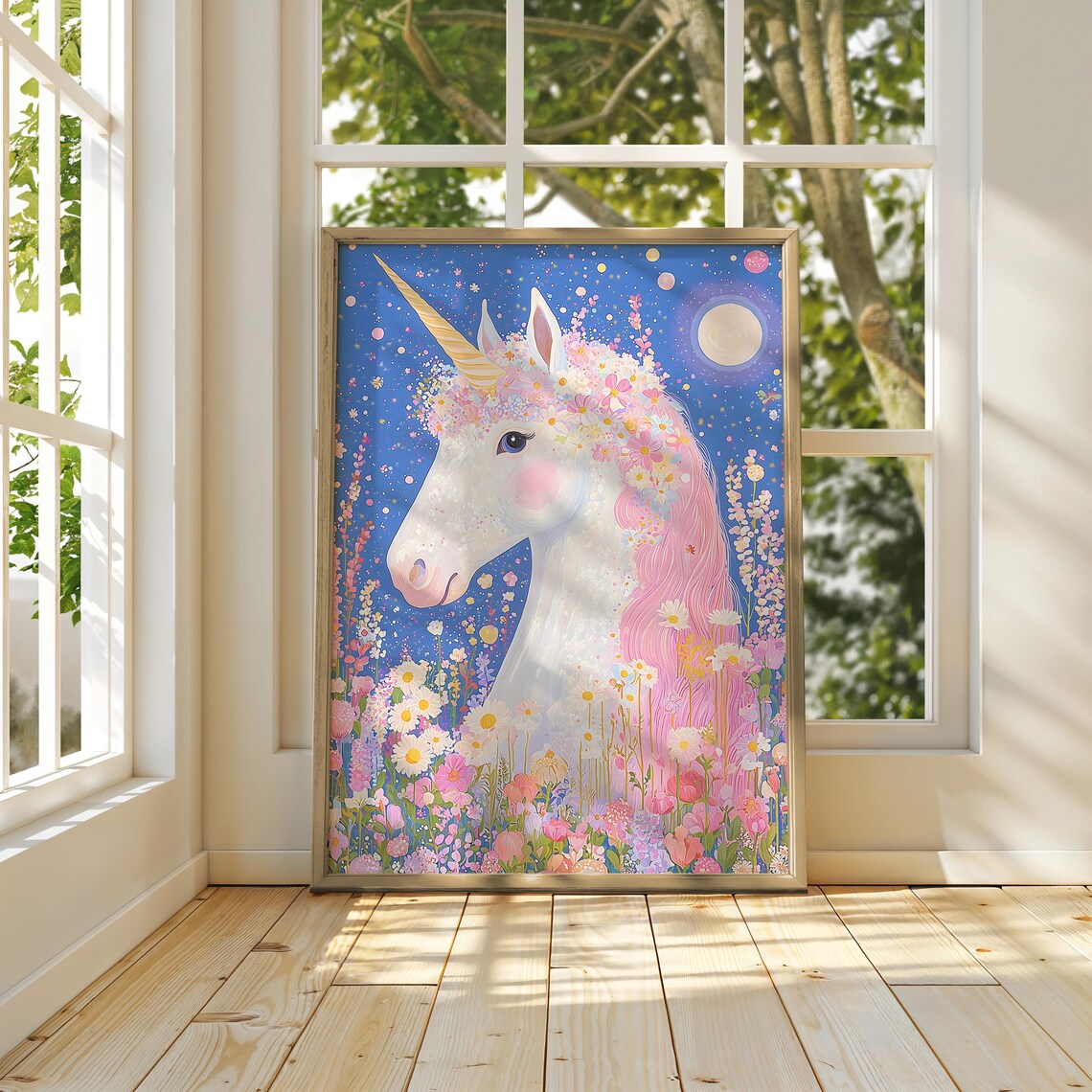 Whimsical Unicorn Art Print, Girly Nursery Decor - Image 5