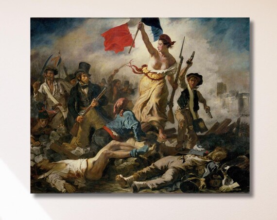 Eugene Delacroix Liberty Leading The People French Revolution Art Poster