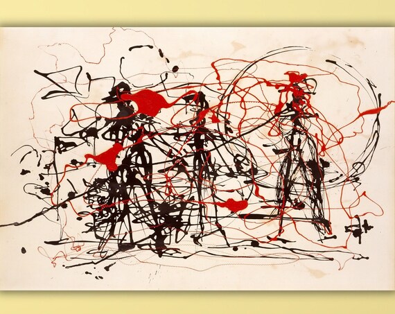 Modern Trendy Textured Wall Art Jackson Pollocks Painting Art Poster Print Minimalism Painting Living Room Wall Decor Pollock Arts