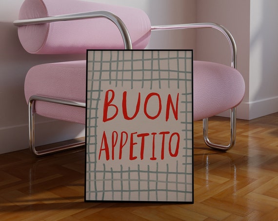 Buon Appetito Kitchen Quote Art Print