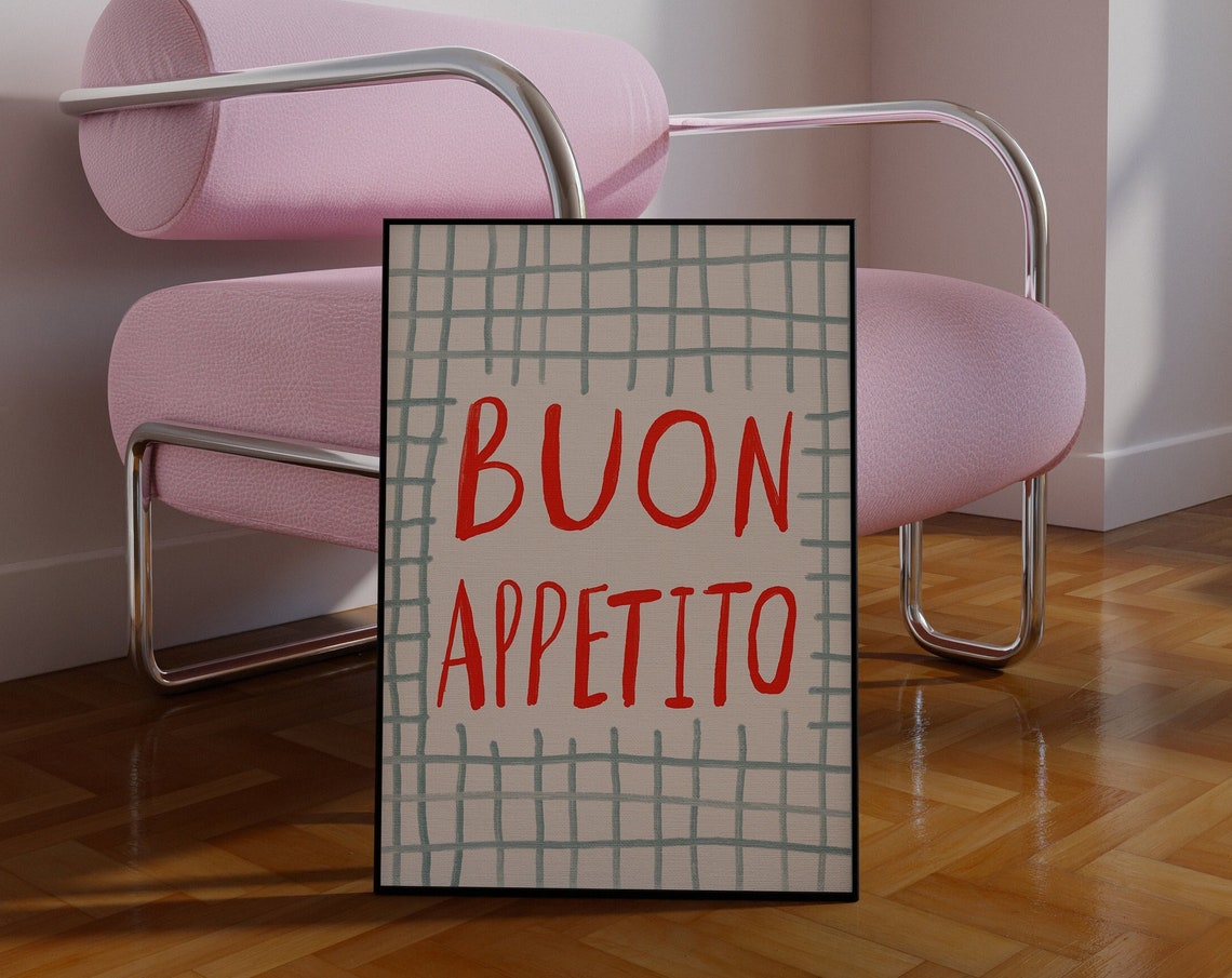 Buon Appetito Kitchen Quote Art Print