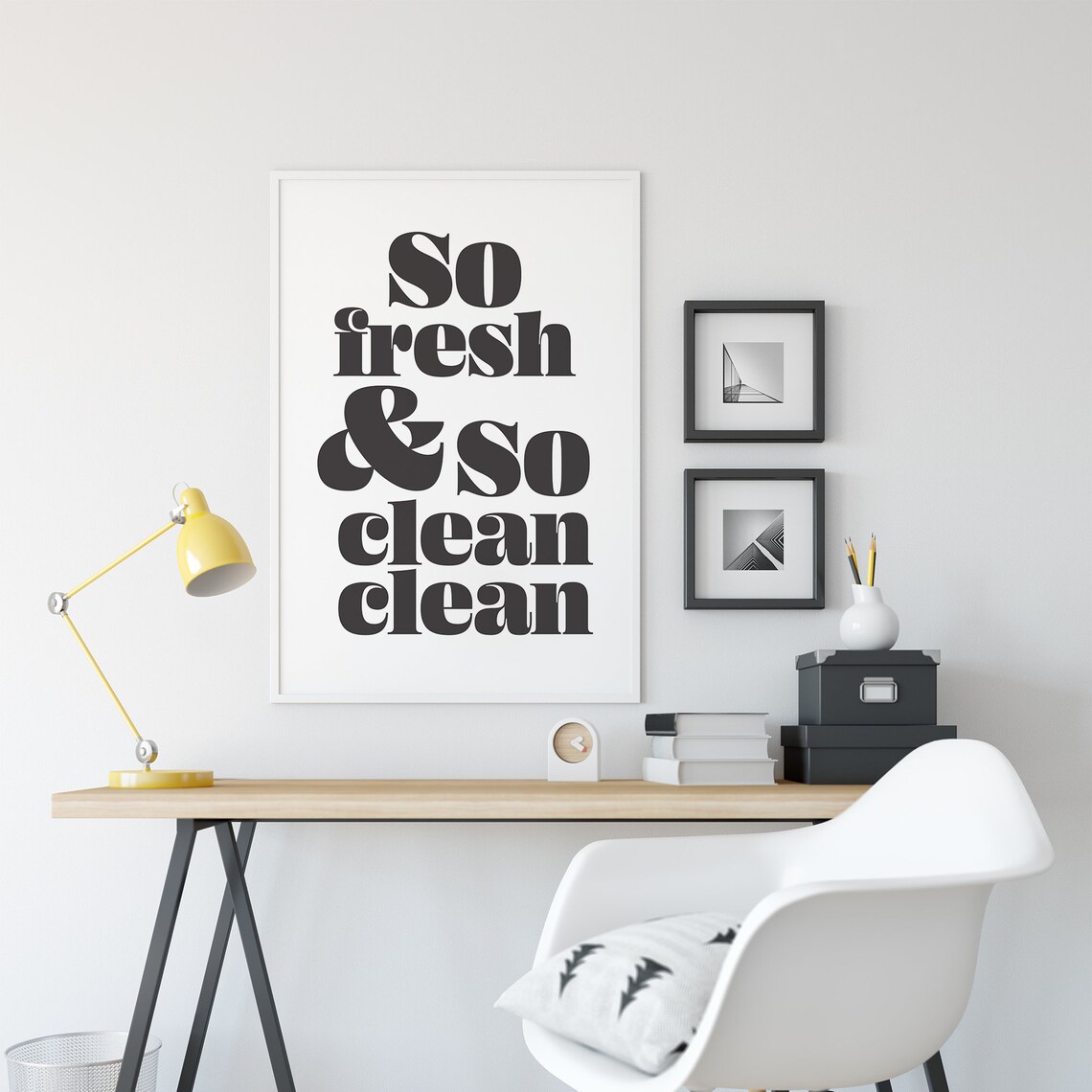So Fresh And So Clean Clean Bathroom Wall Art Poster - Image 2