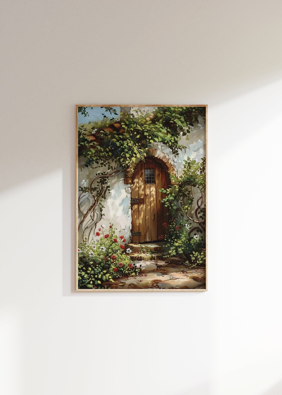 Vintage Cottage, Cottagecore Farmhouse Art Print - Image 2