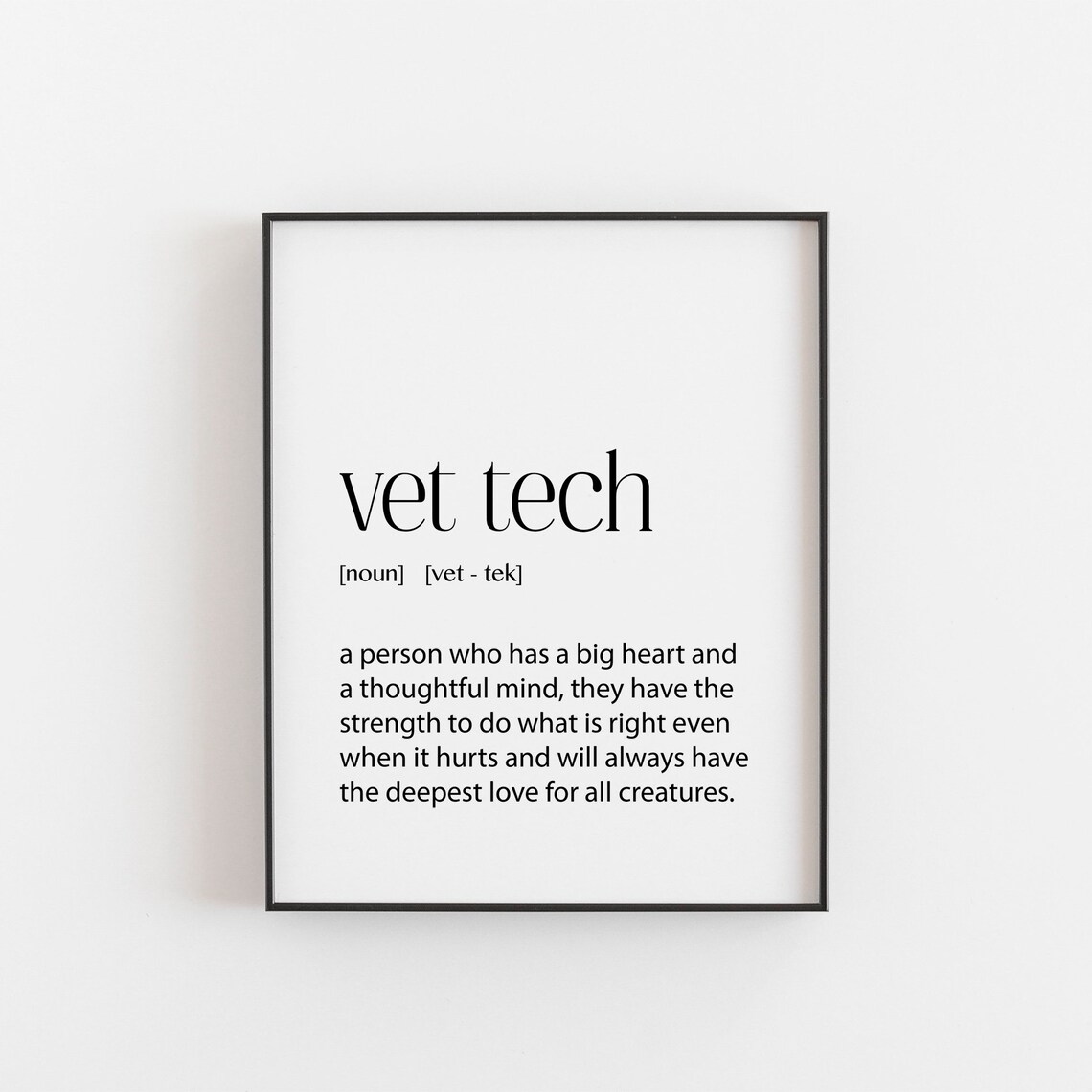 Vet Tech Gift, Veterinary Technician Birthday Present