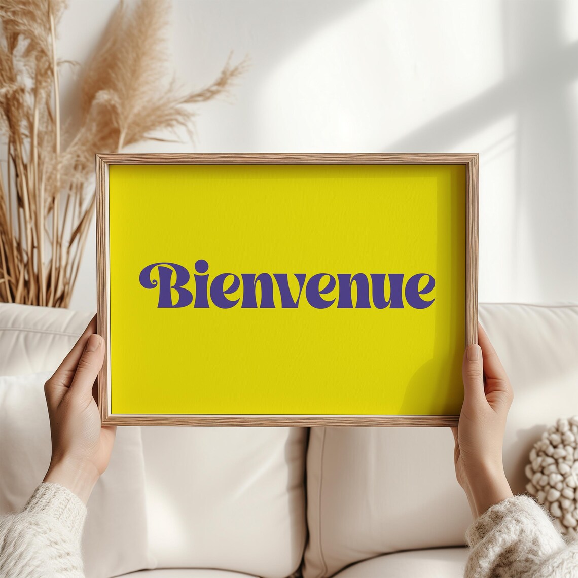 Bienvenue French Welcome Sign, Elegant Home Art Print - Image 4