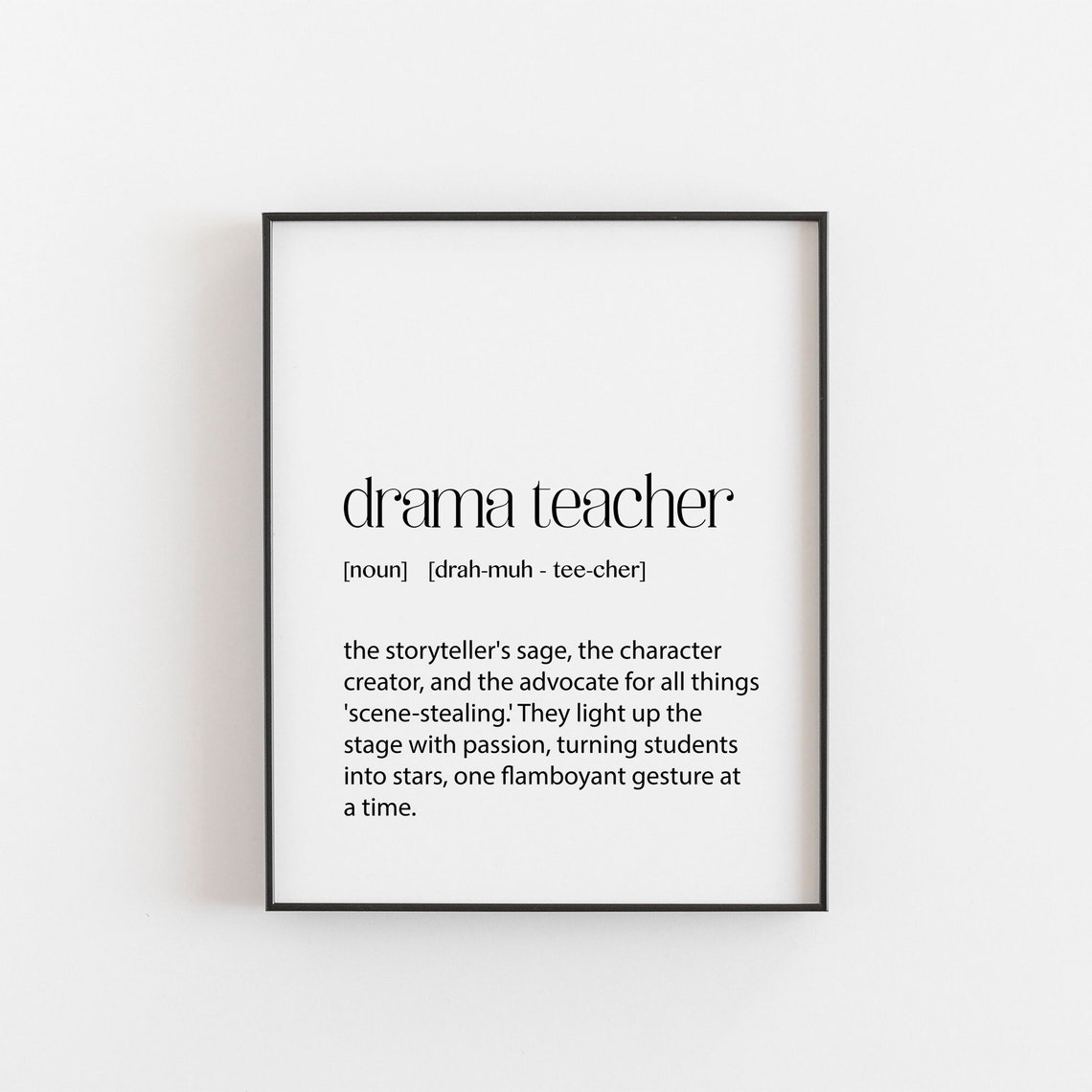 Music Teacher Gift Dictionary Print Ideas Office Wall Art Piano Guitar Definition