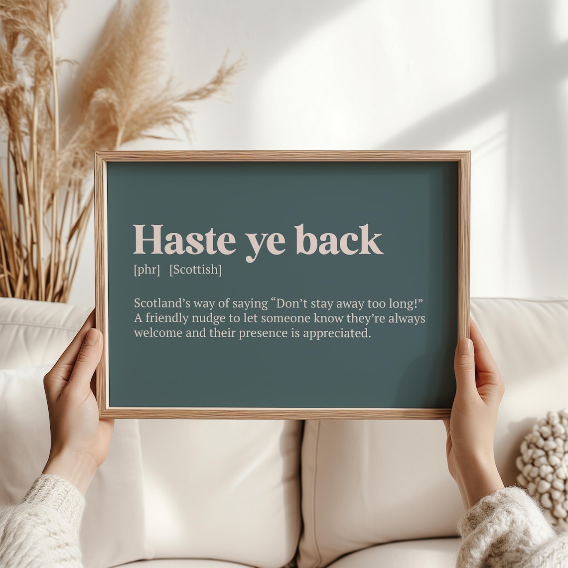Haste Ye Back Scottish Farewell Art Print