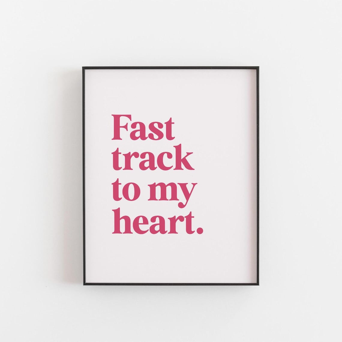 Fast Track To My Heart Motorcycle Poster, Biker Gift