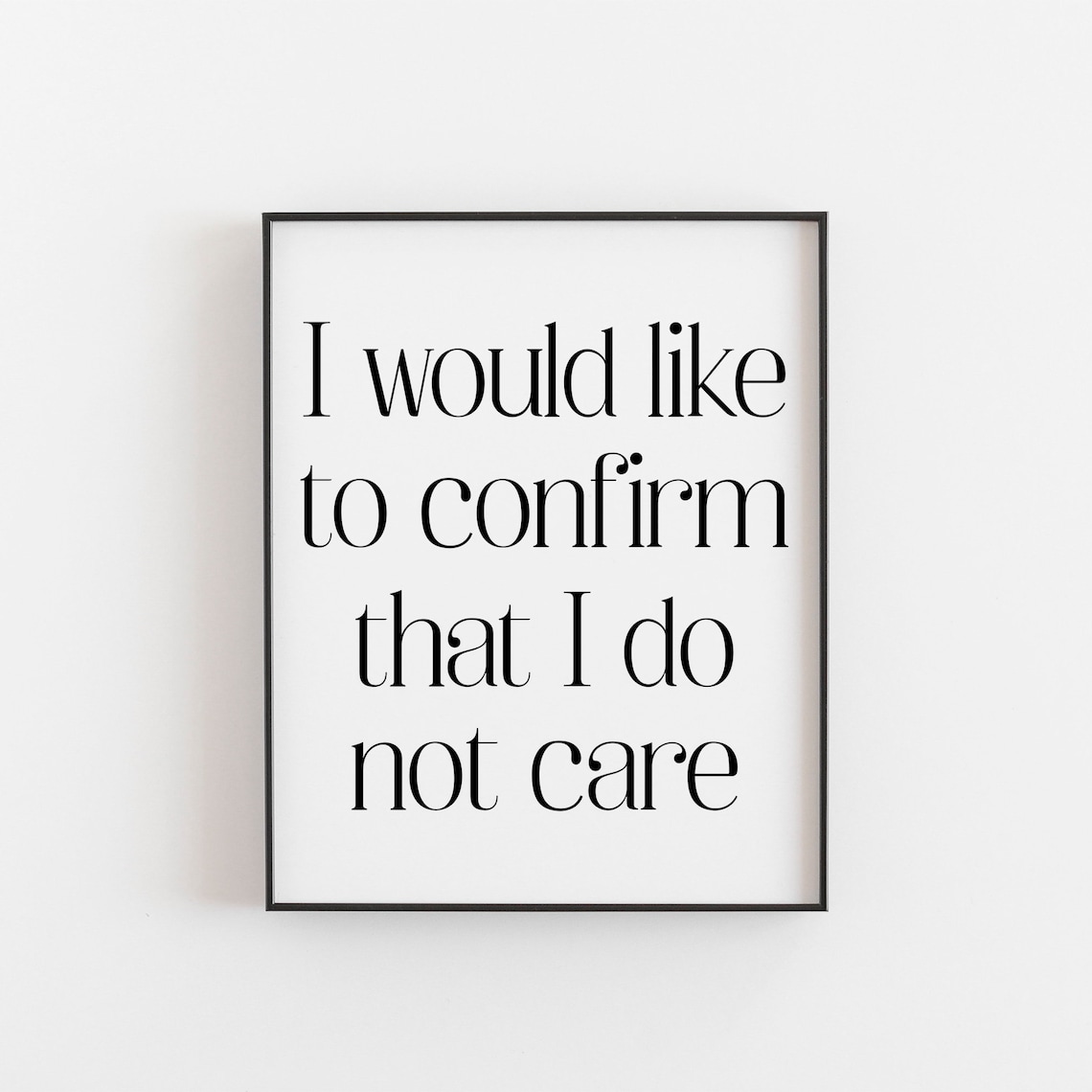 Sarcastic Office Decor for Men, Funny Quote Poster