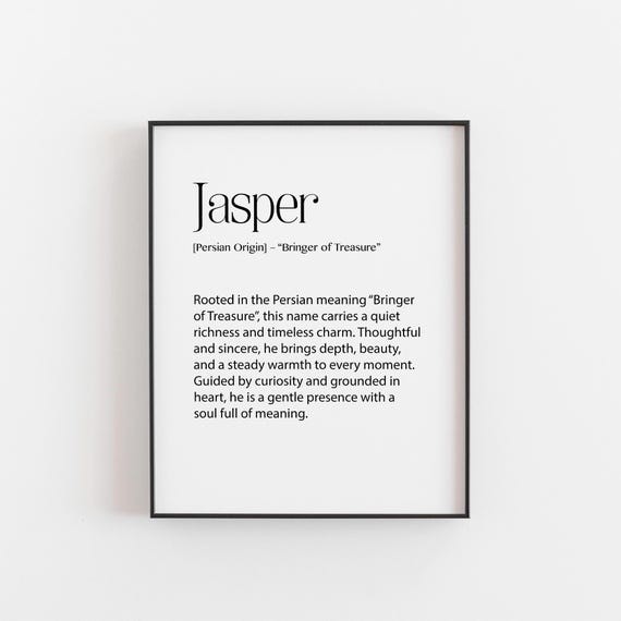 Jasper Name Meaning, Persian Origin Gift