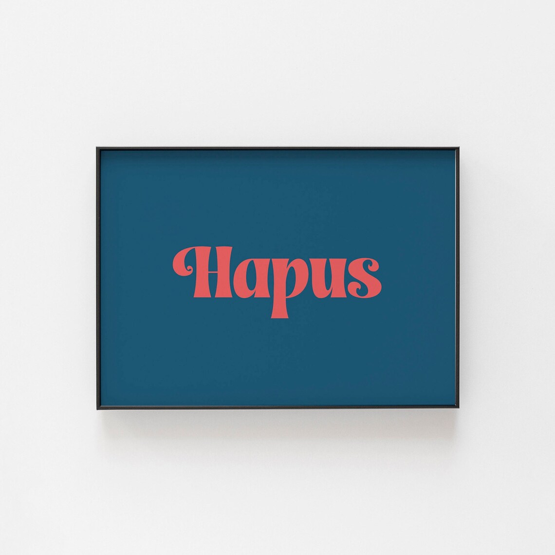 Hapus Welsh Happy Art Print, Hygge Home Decor - Image 4