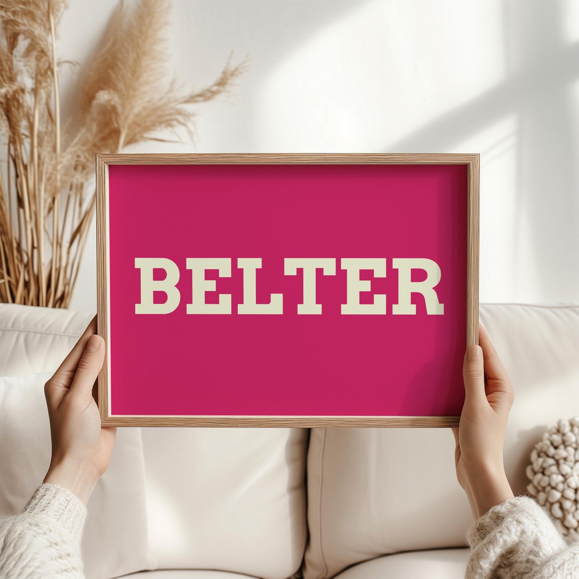 Belter Bold Black Scottish Slang Minimalist Typography Poster - Image 2