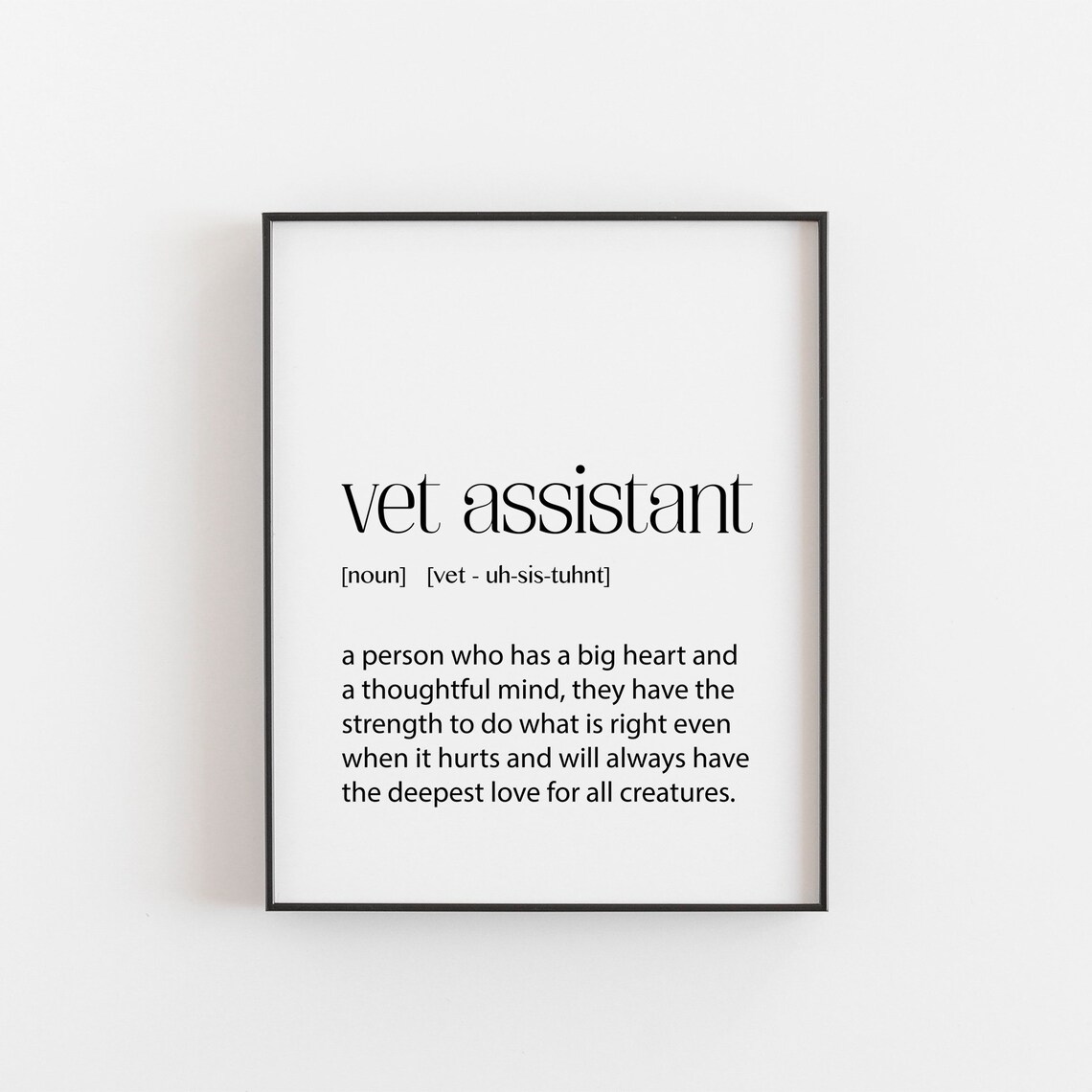 Vet Assistant Gift Definition, Christmas Poster