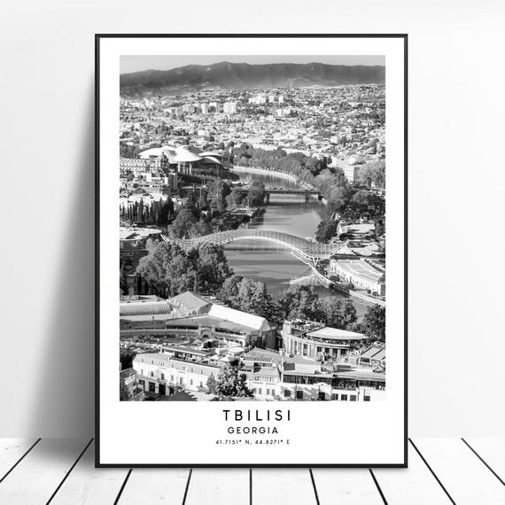 Tbilisi Georgia Minimalist Travel Poster Print