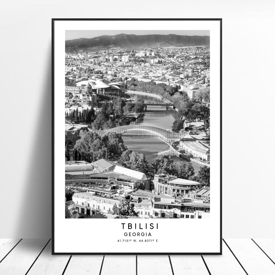 Tbilisi Georgia Minimalist Travel Poster Print
