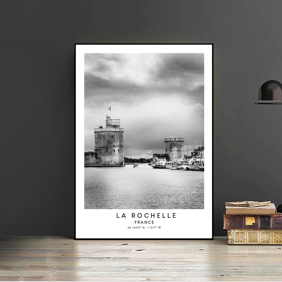 La Rochelle Travel Print La Rochelle Wall Art Minimalist La Rochelle Art Print La Rochelle City Poster La Rochelle France Print Gift Poster - Image 2
