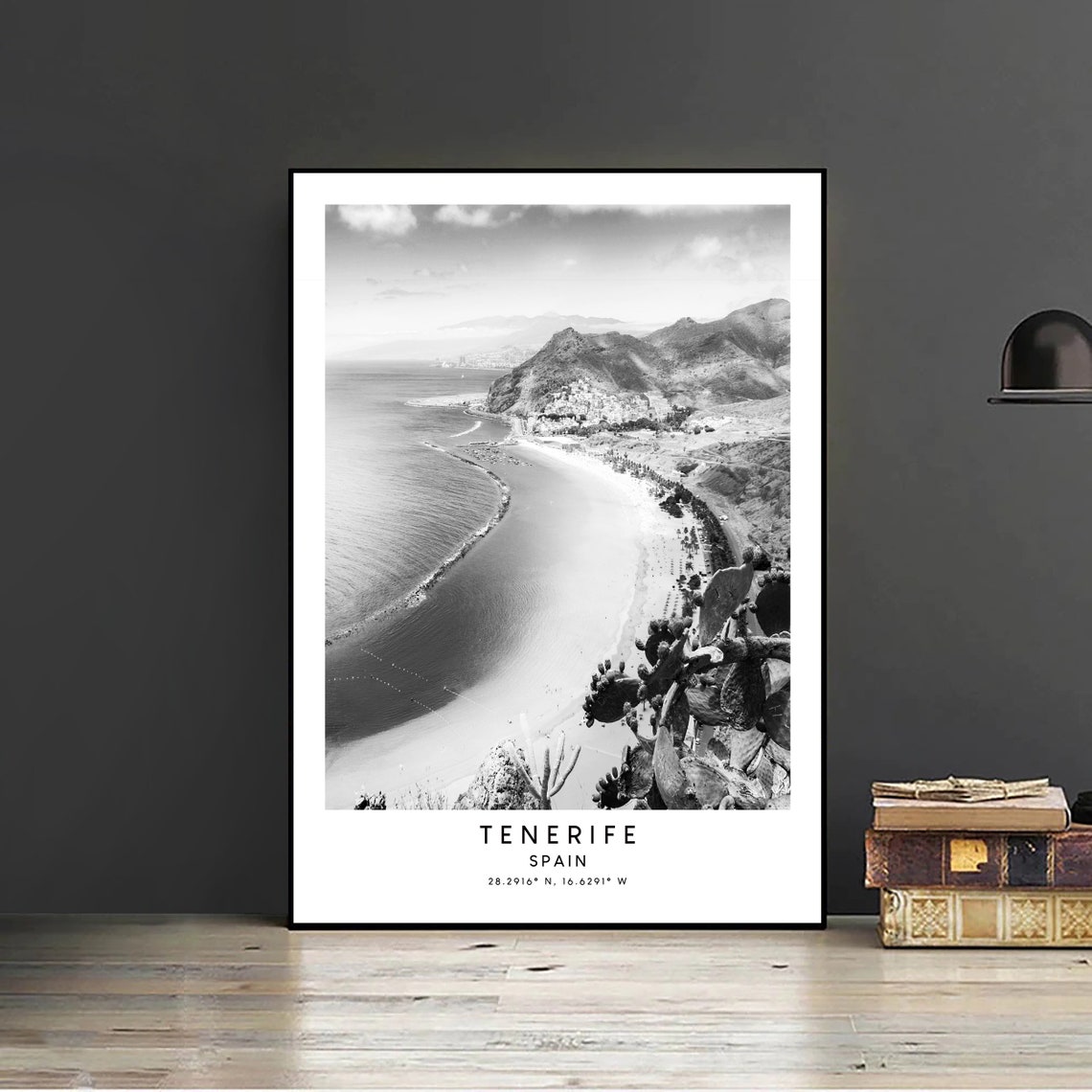 Tenerife Black And White Travel Poster, Canary Islands - Image 2