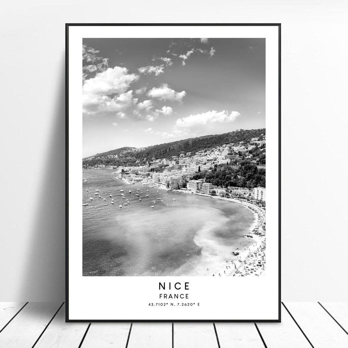 Nice Minimalist Travel Poster, French Riviera