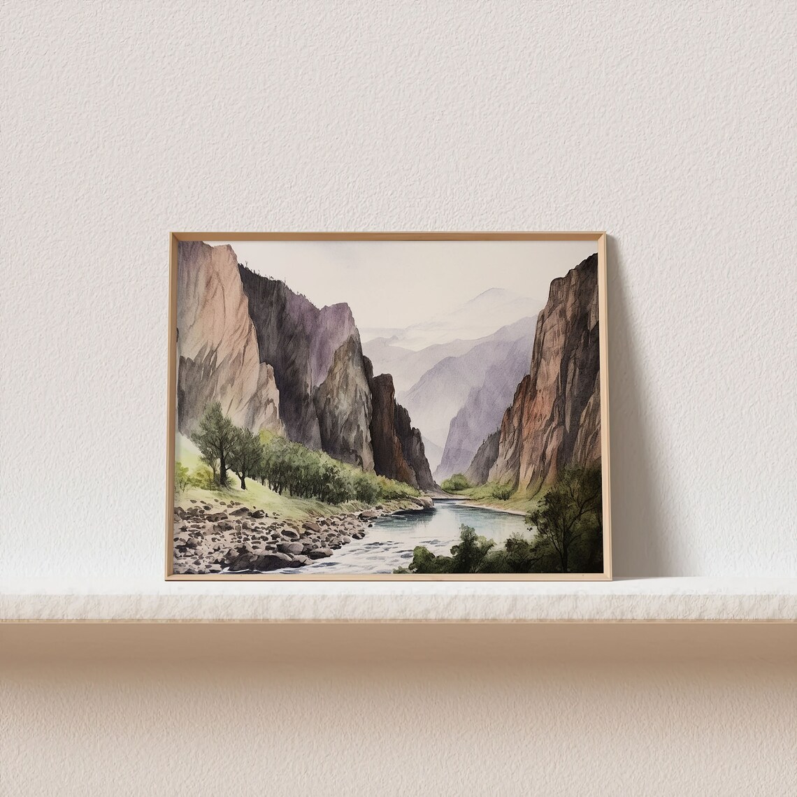 Black Canyon Painting, Gunnison Colorado Art Print - Image 2