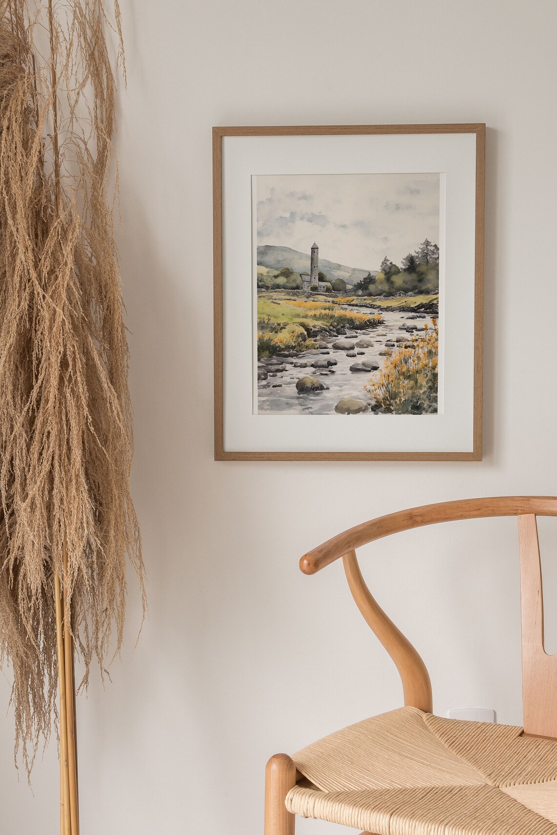 Glendalough Watercolor Art Print, Wicklow Mountains - Image 5