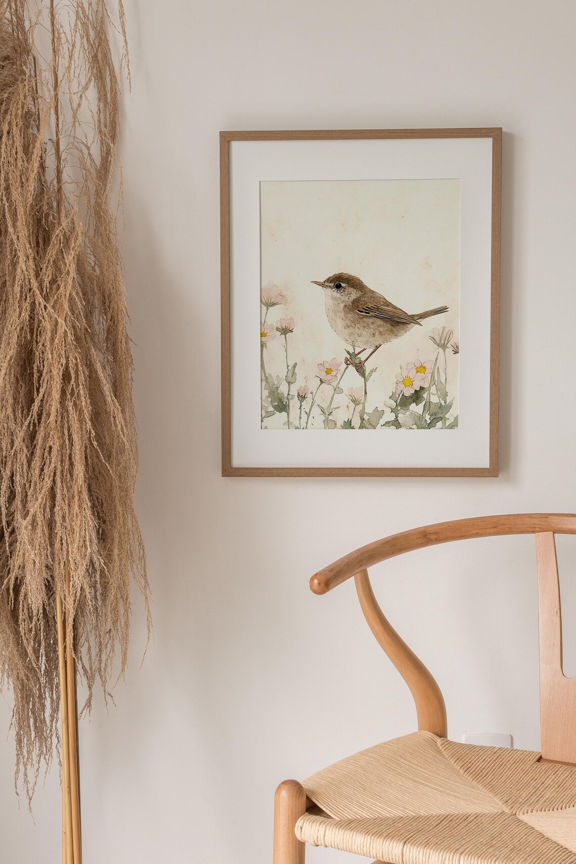 Wren Bird Watercolor Art Print, Kids Room Decor - Image 4