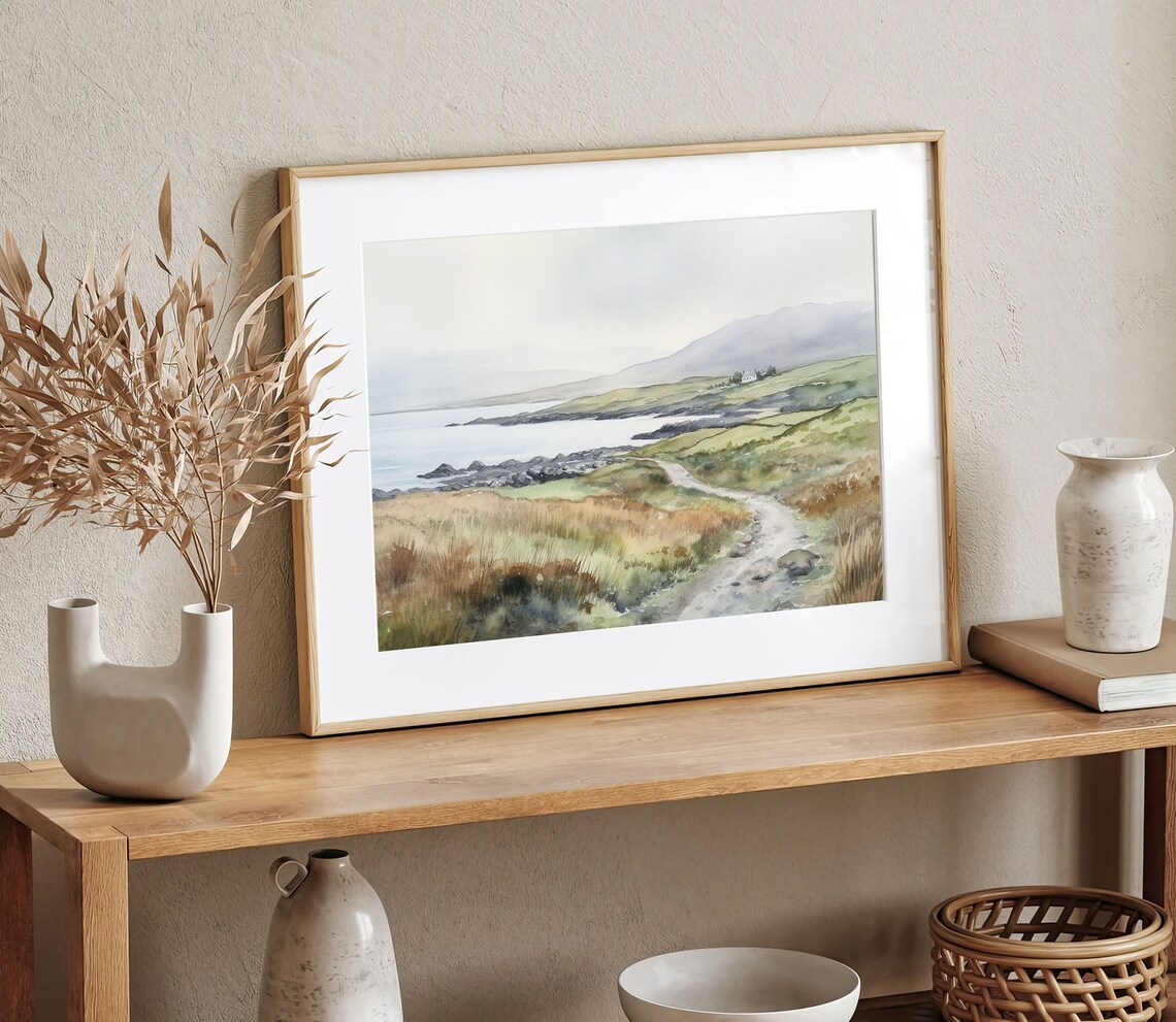 Dingle Peninsula Watercolor Landscape Art Print - Image 5