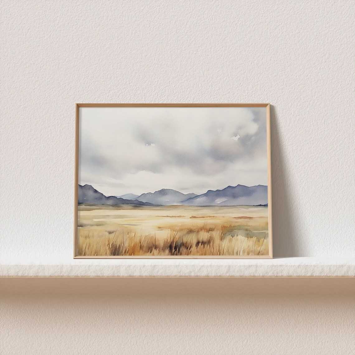 Teton Valley Watercolor Print, Idaho Mountain Landscape - Image 4