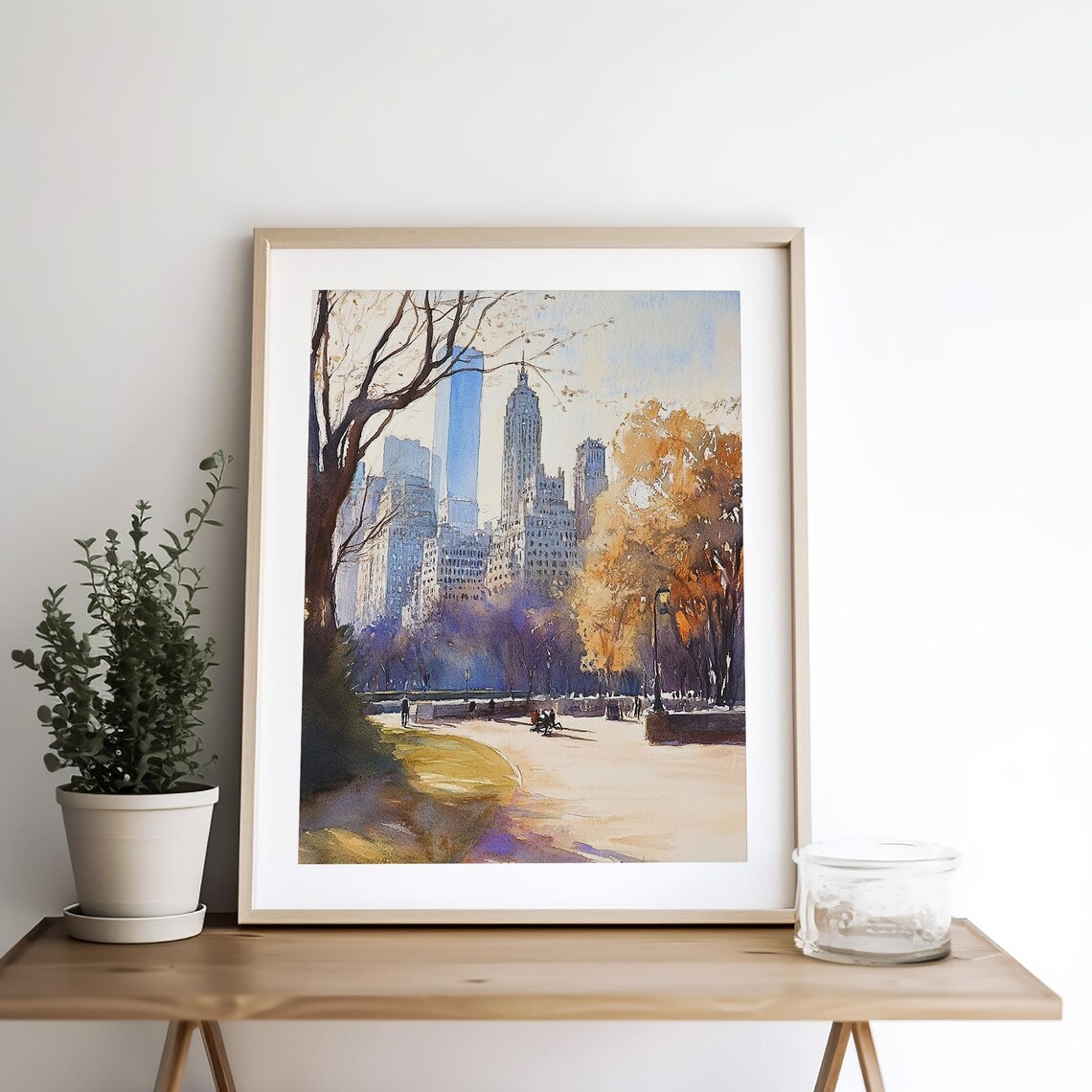 Central Park NYC Watercolor Art Print, Travel Poster - Image 4