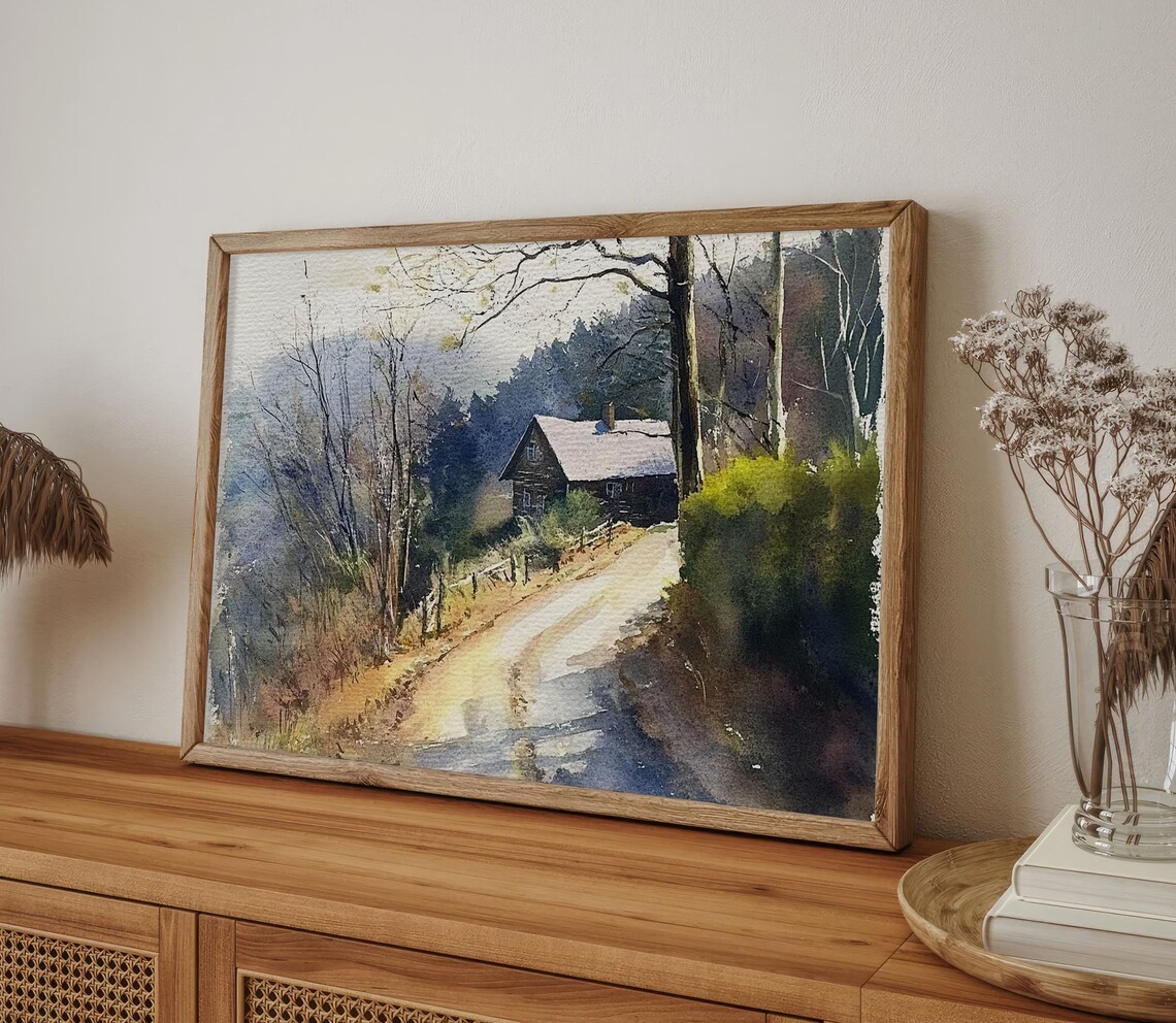 Blue Ridge Mountains Watercolor Art Print, Blue Ridge Parkway - Image 4