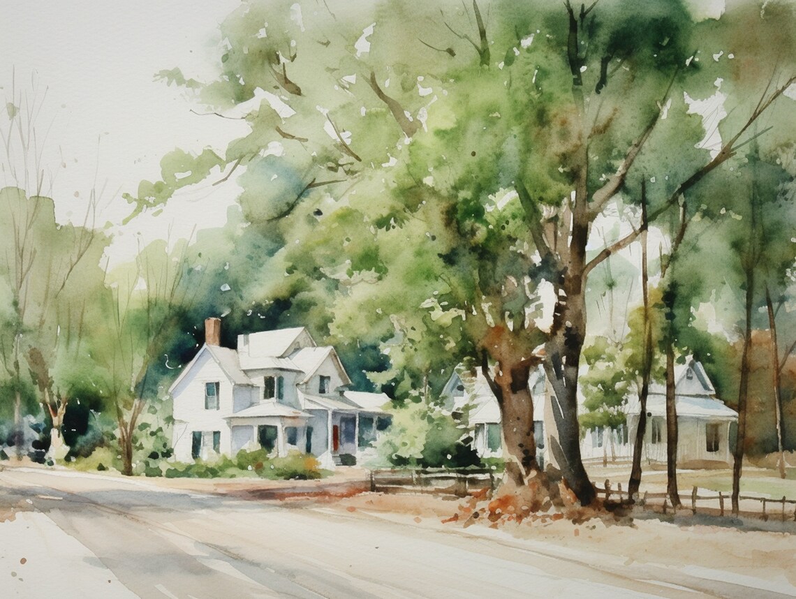 Summerville, South Carolina Main Street Cityscape Art Print