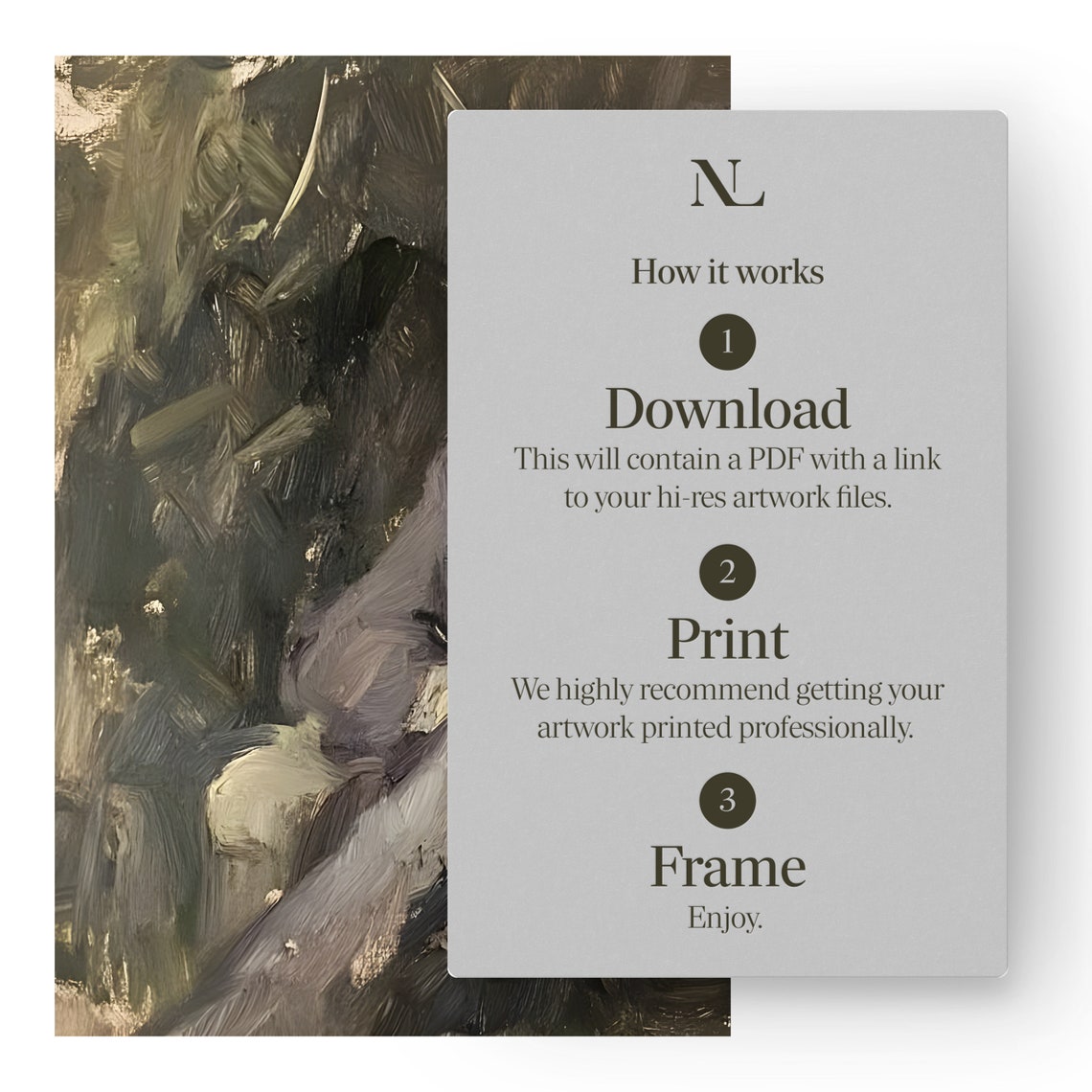 Man Reading In Armchair Surrounded By Garden Light Painting Poster - Image 2