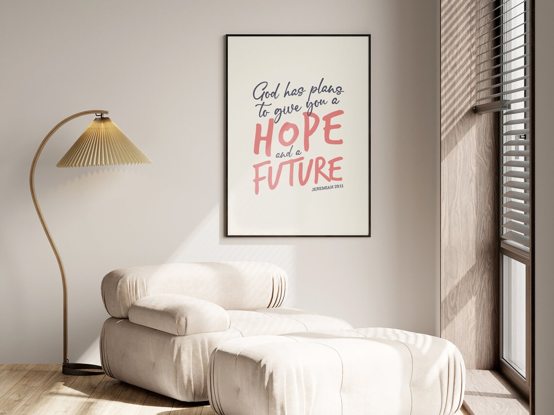 Jeremiah 29:11 God Has Plans Bible Verse Art - Image 2