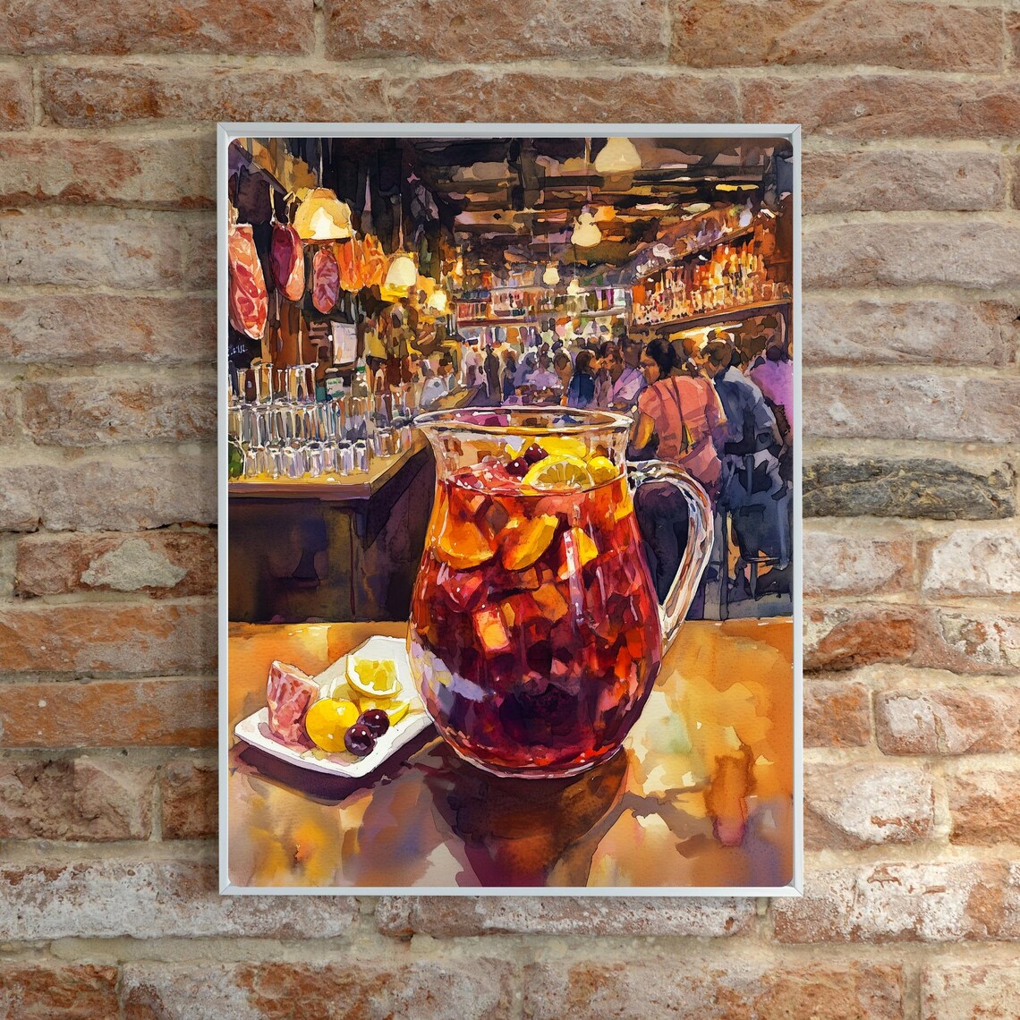 Barcelona Tapas Bar, Spanish Sangria Travel Poster - Image 6