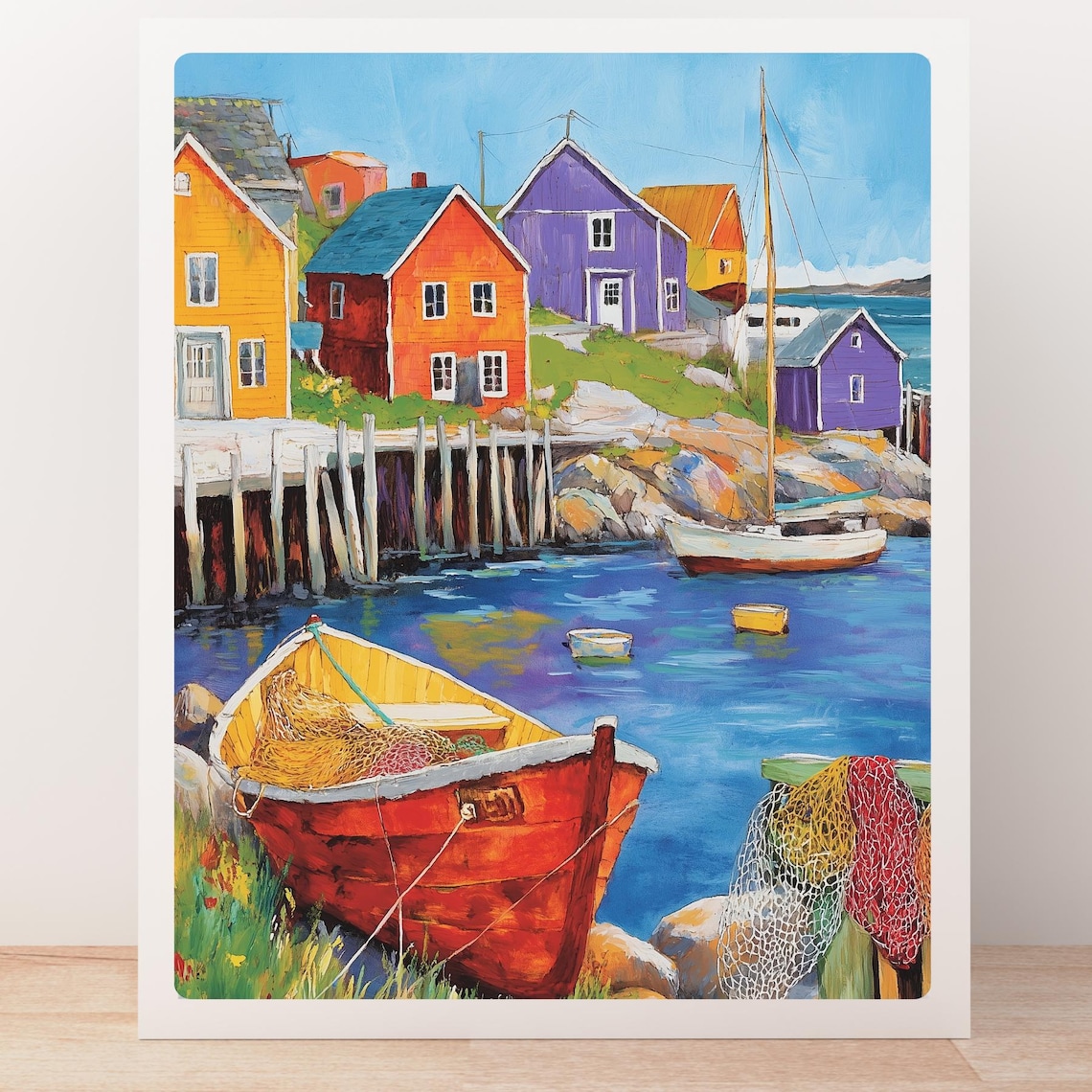 Newfoundland Coastal Seascape Art Print, Canada - Image 5