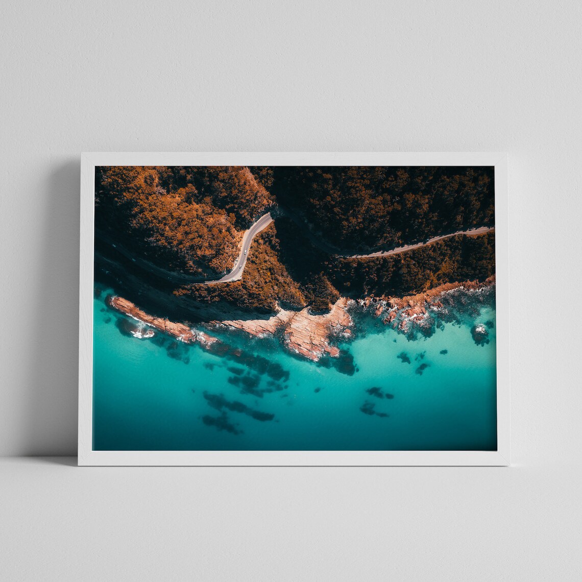 Great Ocean Road Victoria Aerial Cliff Top Drive Turquoise Sea Poster - Image 2