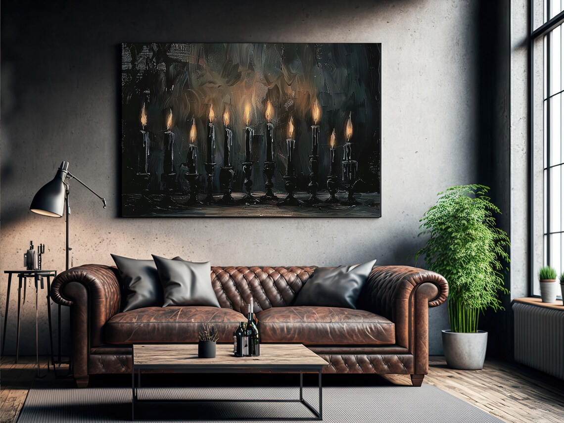 Vintage Dark Candles and Light Witch Poster Print - Image 3