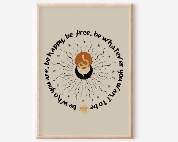 Minimalist Bohemian Sun And Moon Quote Print Nude Art Earthy Tones Natural Beige Brown Abstract Shapes Modern Home Mid Century Boho