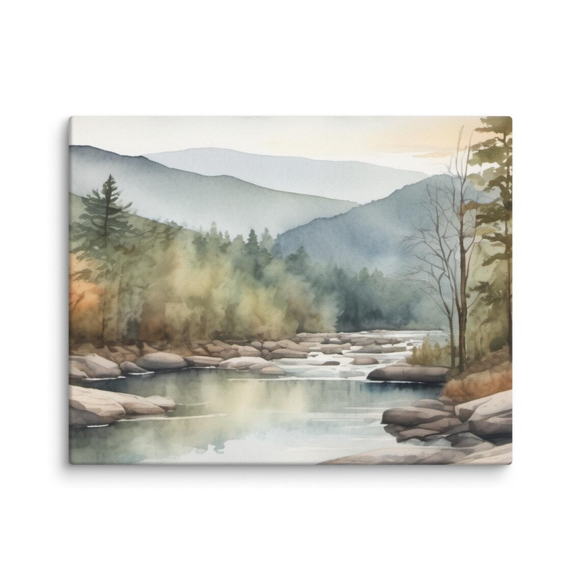 Great Smoky Mountains Watercolor Art Print, North Carolina - Image 4