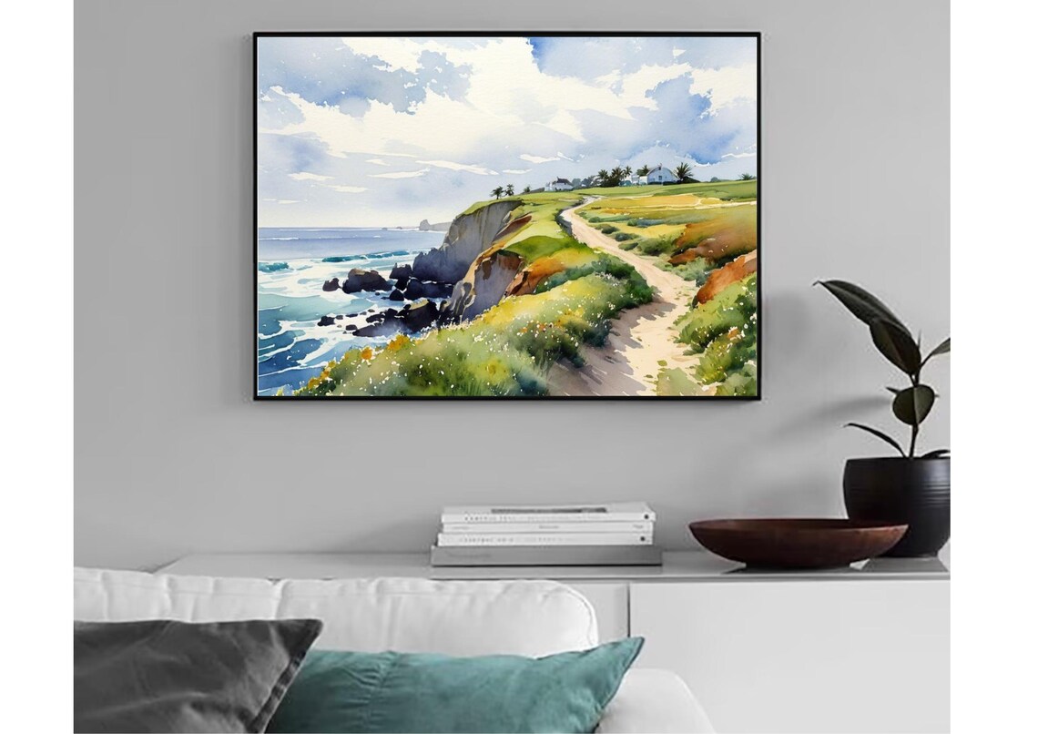 Wild Atlantic Way, Achill Island Watercolor Art Print - Image 6