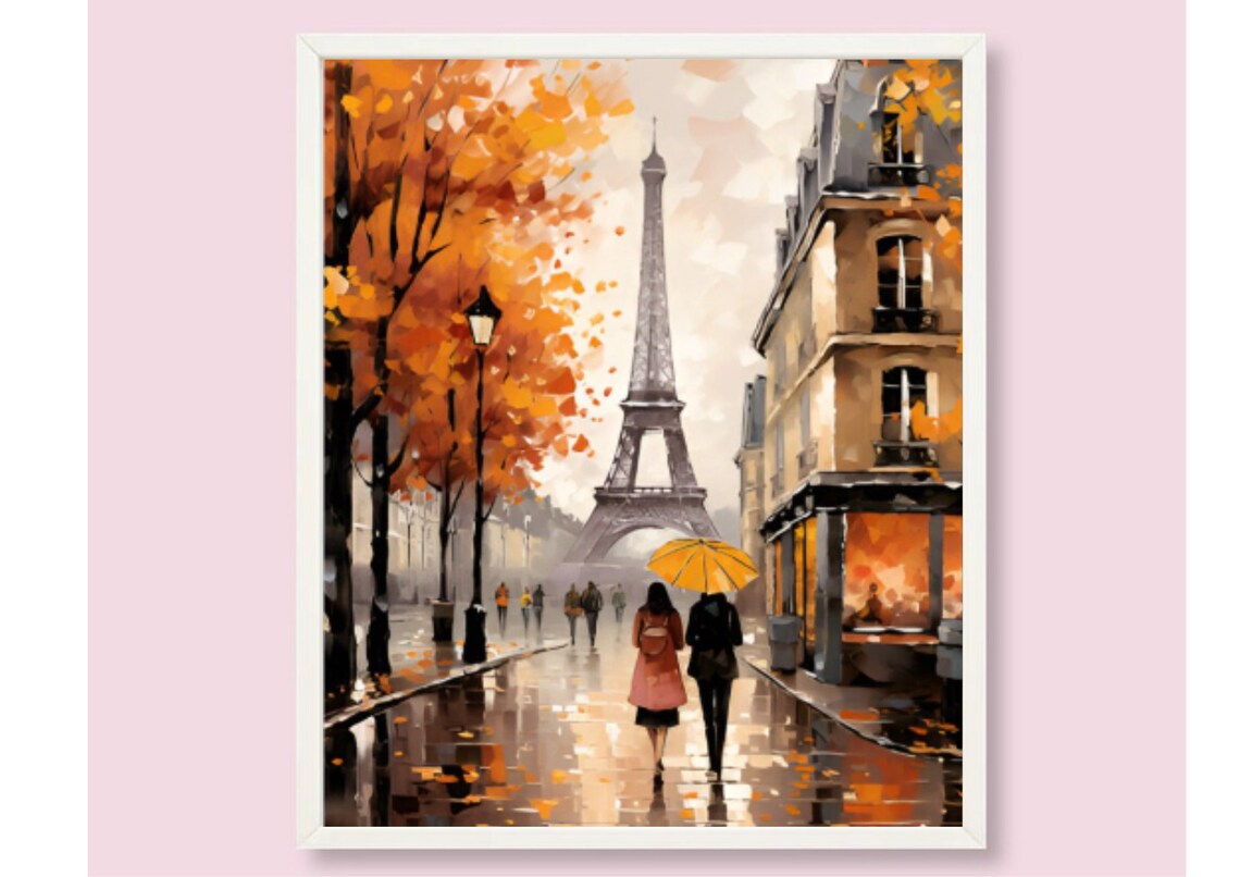 Paris Eiffel Tower Watercolor France Travel Poster - Image 6