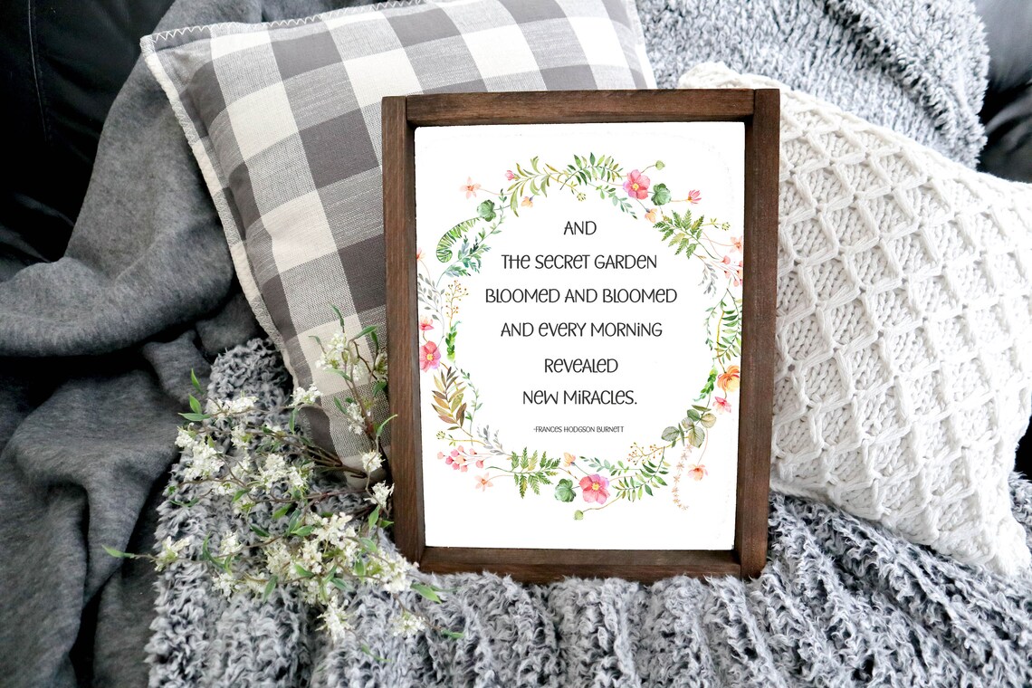 Secret Garden Inspirational Quote Art Print - Image 3