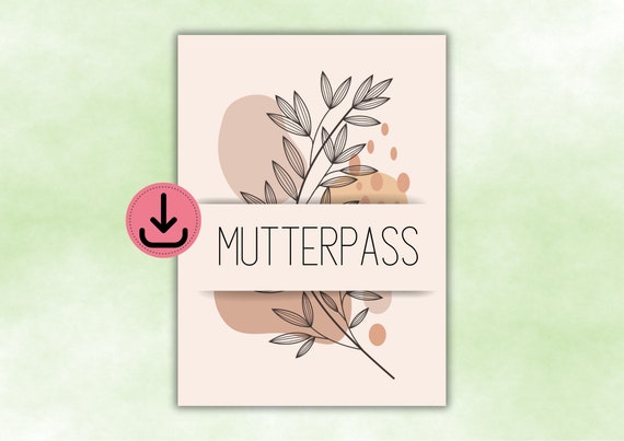 Maternity Pass Cover Boho Ranke Dots Dust Cover German Maternity Pass Pregnancy Gift To Print