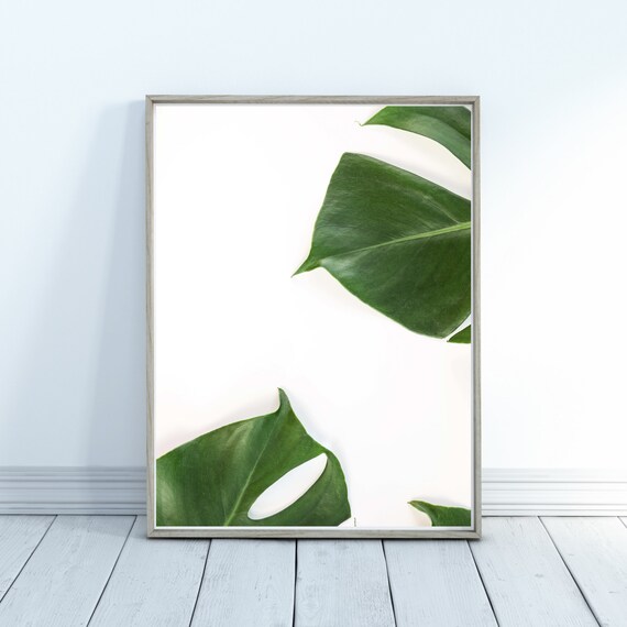 Palm Green Leaf Print Home Decor Poster Print Wall Art Wall Art Foliage Print Tropical Leaf Print Leaf Print