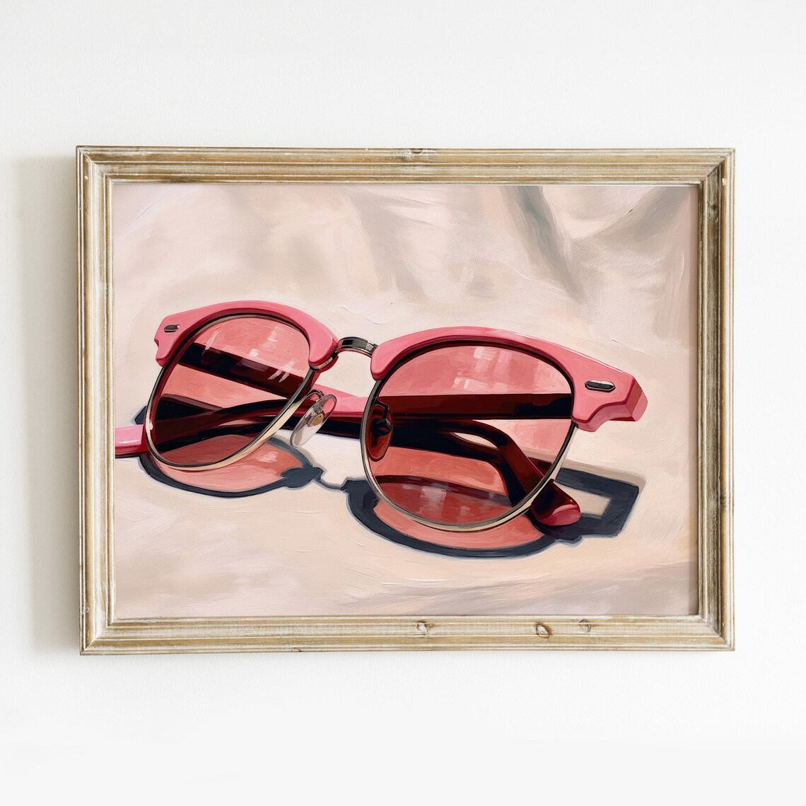 Vintage Pink Sunglasses Preppy Retro Art Print