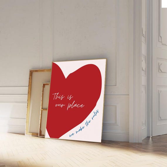 This Is Our Place We Make The Rules Taylor Poster Inspired Quote Lyric Print Subtle Office Decor Home Room Wall Art Cute Bedroom