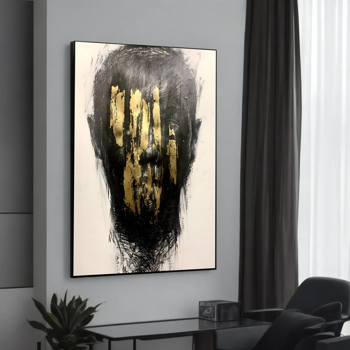 Modern Abstract Portrait Art Print