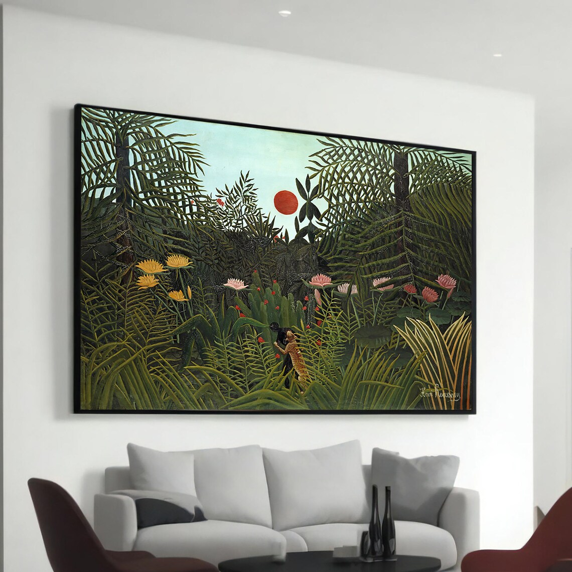Henri Rousseau The Repast Of Lion, Art Print