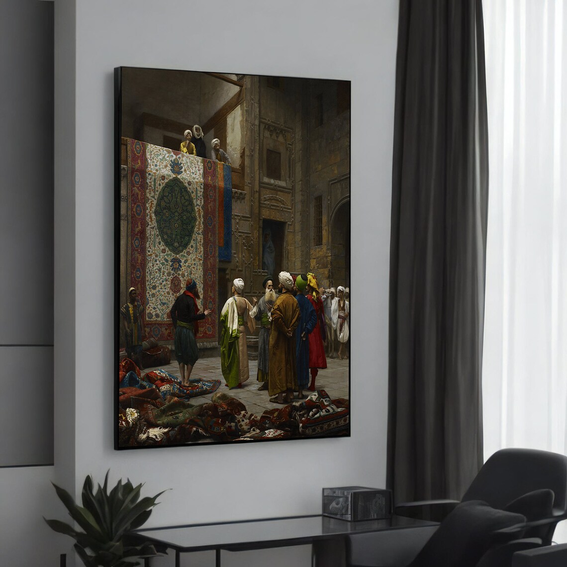 Jeanlon Grme The Carpet Merchant Art Print