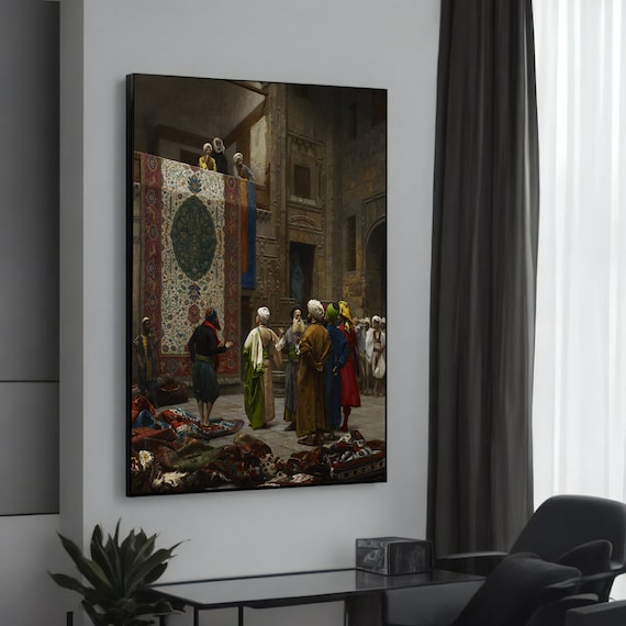 Jeanlon Grme The Carpet Merchant Art Print