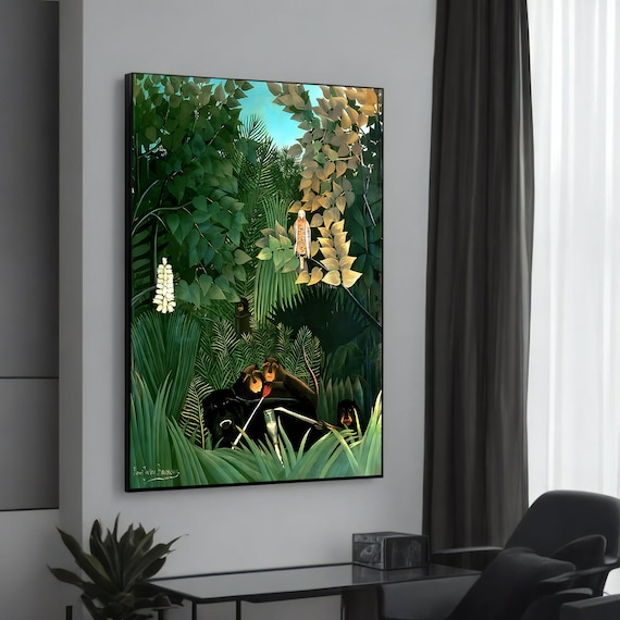 Henri Rousseau The Dream Jungle Nude Moonlight Naive Art Poster